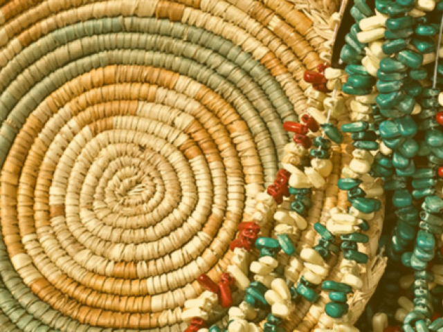 Beads and traditional tribal regalia